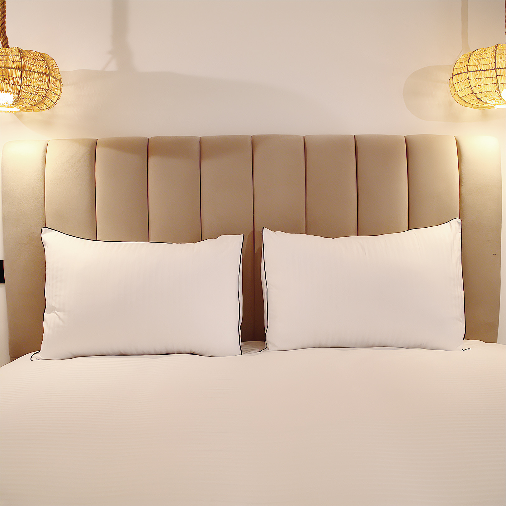 Luxe Satiné Rayée – 100% Coton Satiné 300 Fils